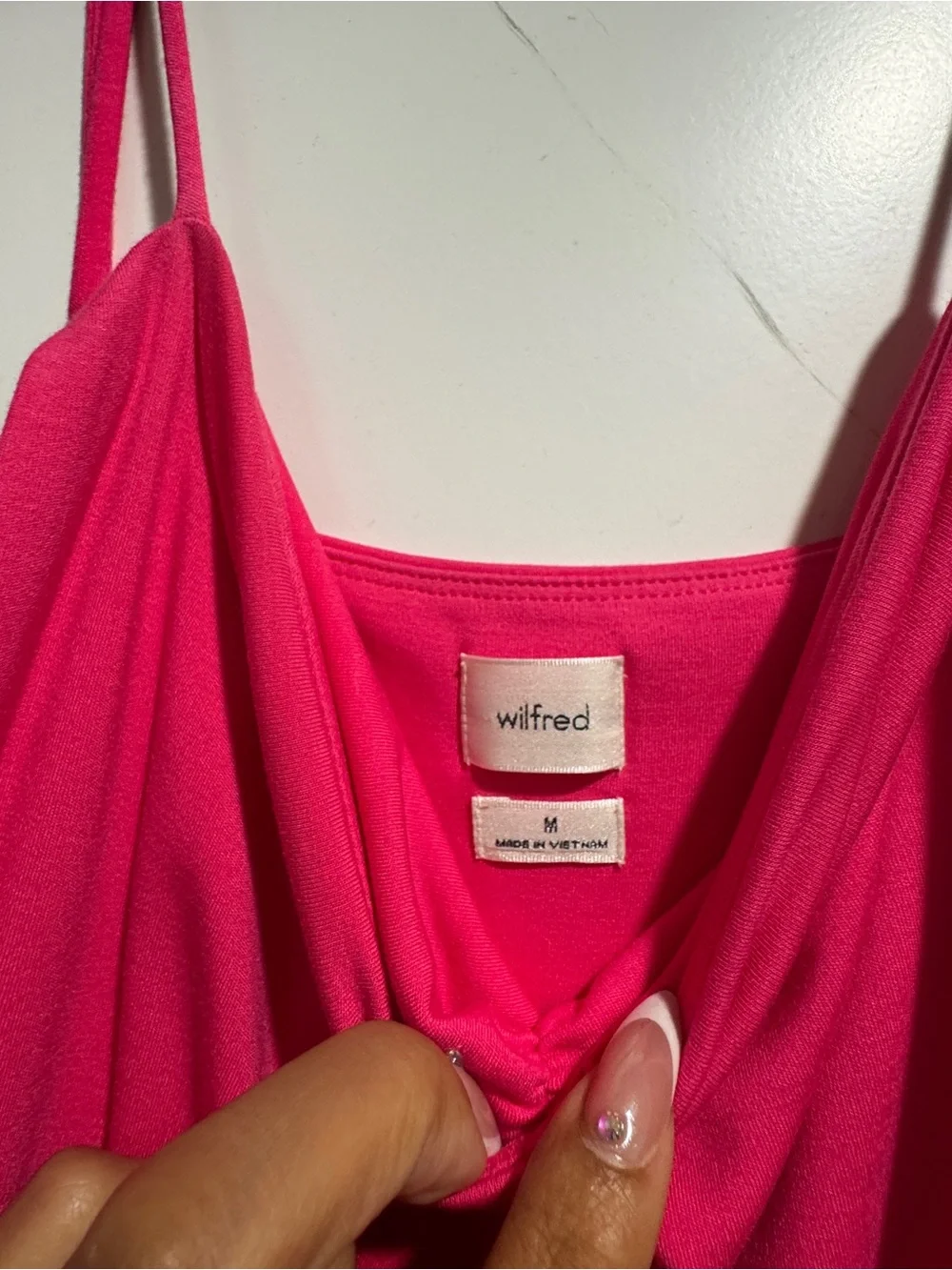 Aritzia Wilfred Fuchsia Flight Maxi Dress